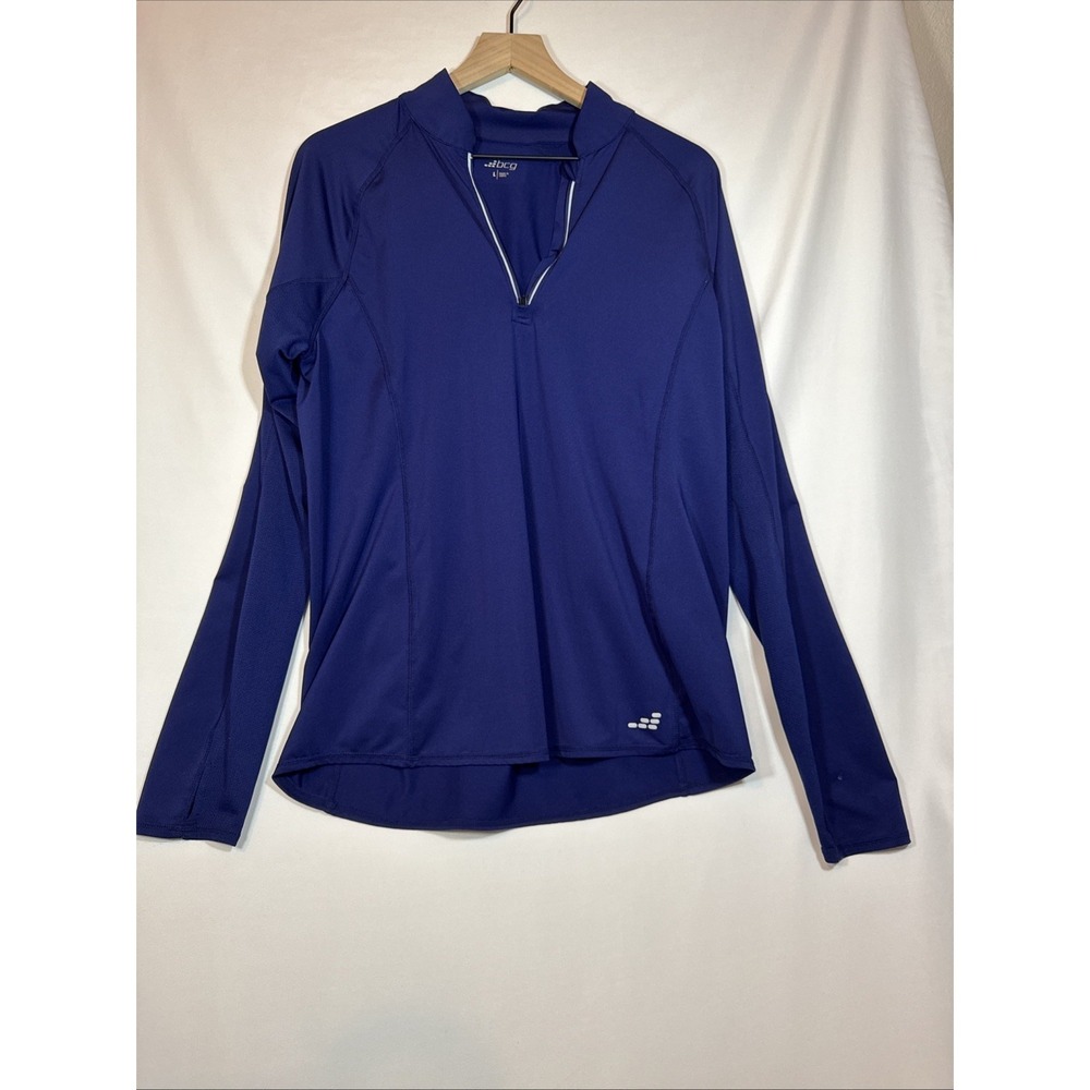 BCG Women's 1/4 Zip Pullover Mock Neck Reflective On Left Sleeve Lightweight